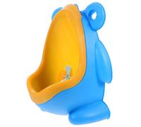 PAMINGONO Boy Training Urinal for Cartoon Frog Wall-Mounted Potty with Green Airplane Design Portable Blue Pee Training Tool for Boys Random Style