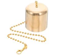 PAMINGONO Brass Candle Snuffer Extinguisher with Chain Multipurpose Wick Extinguisher Cap for Oil Lamps Wine Bottle Candles and Traditional Flames Vintage Style Flame Control Accessory for