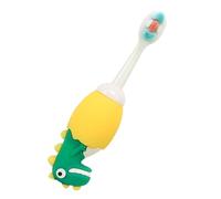PAMINGONO Cartoon Dinosaur Toothbrush for Boys Soft Bristles Oral Cleaner with Small Head Ergonomic Handle for Gum and Tongue Care Safe Gentle Plaque Remover Individually Random Color