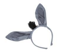 PAMINGONO Cartoon Donkey Ears Headband for Parties - Funny Animal Headbands for Women and Girls Cute Costume Accessory for Dress Up and Role Play Events