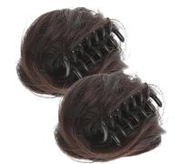 PAMINGONO Cat Ear Hair Bun Clips Easy to Put on Or Take 2pcs Silk Material Fashion Style Hair Accessories for Women for Office and Date
