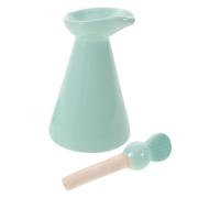 PAMINGONO Ceramic Essential Oil Dropper Bottle 70ml Mini Travel Cosmetic Jar Vintage Perfume Container for Spa Aromatherapy and DIY Beauty Storage