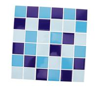 PAMINGONO Ceramic Mosaic Tile Blue Glossy Glazed for Kitchen Backsplash Bathroom Floor Pool Wall Decor Easy Install