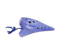 PAMINGONO Ceramic Ocarina Wind Instrument for Beginners and Students Educational Flute with Vibrant Sound Artistic Pottery Design Complete Practice with Case and Songbook for Musical