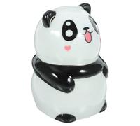 PAMINGONO Ceramic Spice Jar in Cartoon Panda Shape, Portable and Space Saving Kitchen Seasoning Holder for Outdoor BBQ Grill, Food-Grade Material with Unique Lovely Design