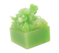 PAMINGONO Chinese Dragon Statue Resin Seal Figurine Intricate Craftsmanship Ancient Tabletop Decor Collectible Art History Enthusiasts and Office Display