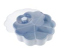 PAMINGONO Clean Sharing Desktop with Guests Your and with Keeping for Storage Box 5-compartment Design Lid, Sturdy Wear-resistant Container Snack and