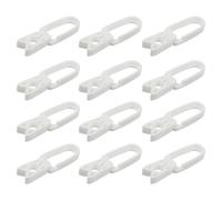 PAMINGONO Clothing Peg Socks Clip Towel Clip 24pcs White PP Clothes Clips for Kitchen Hanging Items