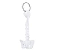 PAMINGONO Compact and Light Human Spine Keychain Made of Sturdy Plastic, White Lumbar Spine Key Decor for Key Hanging or Bag Pendant, Not Easy to Fade, for Everyday Use