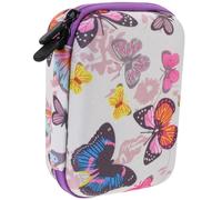 PAMINGONO Compact Digital Camera Bag with Oxford Cloth Material and Built-in Mesh Pockets Small Camera Carrying Case Organiser for USB Cables for Kids Suitable for Travelling and Camping