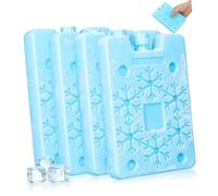 PAMINGONO Cooler Ice Pack and Freezer Packs for Lunch Boxes, 4 Pcs Reusable Ice Packs, Long-Term Cooling PE Blocks for Home Use