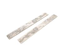 PAMINGONO Copper Calligraphy Paperweight Pair with Dragon Phoenix Design, 9-inch Metal Paper Weights for Calligraphy Practice and Office Desk Decor