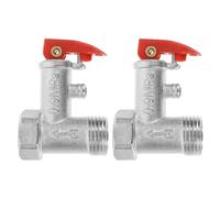 PAMINGONO Copper Pressure Reducing Valves Practical Cost Saving Features for Water Heater 2pcs 0.9mpa Safety Relief Valves Suitable for Domestic and Solar Water Heaters for Domestic and