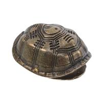 PAMINGONO Copper Turtle Shell Fortune Telling Game with Mystical Predictions, Unique Brown Brass Tortoise Divination Prop for Study Table Or Home Decoration