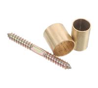 PAMINGONO Copper Walking Stick Connector Anti-Slip Replacement Tips for Elderly Crutch Lightweight Cane Accessories with Secure Joint Ends for Enhanced Stability and Safety in Walking