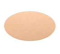 PAMINGONO Cork Turntable Mat for Vinyl Records, Khaki Slipmat Preventing Record Scratch and Reducing Vibrations, for Turntable Use with Family and Friends