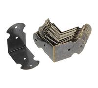 PAMINGONO Corner Brackets for 20 Pcs Vintage Metal Right Angle Corner Brace Sturdy Iron Tabletop Fasteners Practical Wooden Box Boxes