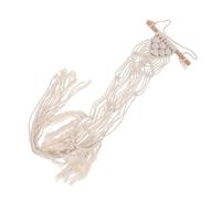 PAMINGONO Cotton Rope Macrame Guitar Wall Mount Hanger with Tassels Sturdy Ukulele and Acoustic Guitar Holder Space-Saving Decorative Instrument Rack Easy to Install for Music Lovers