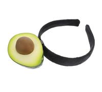PAMINGONO Creative Realistic Avocado Headband Cute Fruit Hair Hoop Party Accessory for Women Fun Headdress Novelty Hairband for Live Streaming and Skincare
