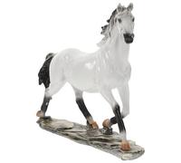 PAMINGONO Creative Resin Horse Figurine Decorative Sculpture for Office and Home Decor Stable Desktop Ornament with Feng Shui Blessing Practical and Art
