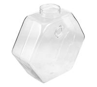 PAMINGONO Creative Wall Mount Vase for Indoor Plants, Hexagonal 17cm Glass Hanging Planter, Hydroponic Flower Pot for Home and Office Wall Decor