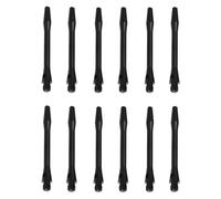 PAMINGONO Dart Shafts Metal Shaft Accessories Aluminum Alloy 12pcs 45mm with 2ba Thread Black Finish, Keeps The Flight Secure Compatible with Standard 2ba Size Screw Thread for Leisure