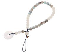 PAMINGONO Detachable Short Phone Chain Jade Pendant Wrist Strap Mobile Phone Hanging Rope for Women Anti-lost Cell Lanyard with Chinese Style