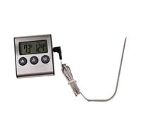 PAMINGONO Digital Kitchen Thermometer Hygrometer Barbecue Meat Thermometer Temperature Probe for Cooking Grilling Smoking No Battery Needed
