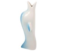 PAMINGONO Dolphin Shape Ceramic Vase for Flower Arrangement with Elegant Blue Gradient Design, Purifying House Function, for Home and Banquet Decoration