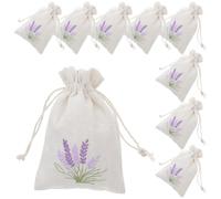PAMINGONO Dried Flower Sachet Bag Cotton Drawstring Pouch 5.51 X 3.94 Inches Refillable for Wardrobe and Outdoor Activities