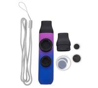 PAMINGONO Dual Kazoo Musical Instrument for Adults Gradient Blue-purple Safe Lightweight Kazoo with High Low Tones Portable Beginner Music for Parties Family and Outdoor Use