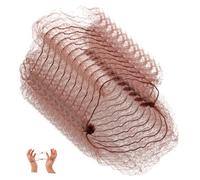 PAMINGONO Elastic Hair Nets for Women 50pcs Invisible Bun Hair Nets Essential Ballet Dancer