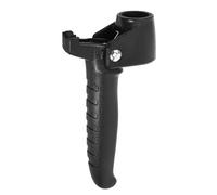 PAMINGONO Ergonomic Cane Handle Attachment for Seniors Walking Stick with Non-Slip Plastic Grip, Easy Mobility Aid Designed for Standing from Chair Or Toilet, Black Cane Handle Aid