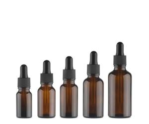 PAMINGONO Essential Oil Bottles Refillable Brown 12pcs 15ml Glass Dropper Bottles with Dropper for Muscle Bottom Liquid and Toner Storage