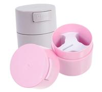 PAMINGONO Eyelash Glue Holder Jars to Preserve Glue 2pcs Lightweight Ps Material Lash Case for Eyelash Extensions for Travel and Families Storage
