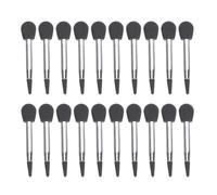 PAMINGONO Eyeshadow Brush Set with Fine and Gentle Application for Precise Eye Shadow Application Makeup Accessory 20pcs Silicone Microphone Shaped Suitable for Liquid Cosmetics