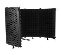 PAMINGONO Five-door Mic Sound Absorbing Isolation Shield for Professional Recording Studio Noise Reduction Cover Mountable Desktop Microphone Stand Vocal Tracks for Live Broadcast and Film