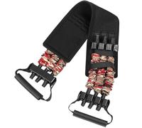 PAMINGONO Flame Camouflage Resistance Bands Chest Expander with Ergonomic Handles Elastic Stretch Bands for Bench Press Strength Training Home Gym Fitness Equipment