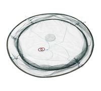 PAMINGONO Foldable Fishing Net Portable Crab Trap Fish Casting Net for Pool and Pier Use 100cm Mouth Diameter and 80cm Bottom, Bait and Lobster Catching Equipment for Fishing