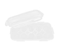 PAMINGONO Food-grade Plastic Egg Box with Lid Refrigerator Storage Organizer for Eggs and Fruits Transparent Anti-collision Container for Kitchen and Home Use