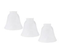 PAMINGONO Frosted Glass Lampshades Stylish White Glass Light Covers 3pcs with E27 Interface, Smooth and Great Transparency for Dormitory Lighting