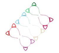 PAMINGONO Fur Headband 6pcs Cute Cat Ears Headband Sequins Hair Hoops Adorable Cloth Cat Ear Headbands for Dress up Parties and Everyday Wear for ' Costumes and Fun Kids Cat Ears and Tail