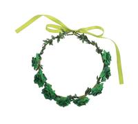 PAMINGONO Garland Headband St Patrick's Day Celebration Irish Festival Hair Adornments Women's Flower Crown for Parties