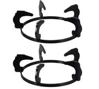 PAMINGONO Gas Stove Wok Ring Cast Iron Bracket 2pcs 18.5cm Diameter for Four-Foot Hob Frame Kitchen Pan Holder Stand Suitable for Small Pot and Milk Pot