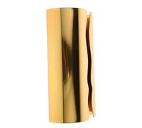 PAMINGONO Golden Stainless Steel Tissue Box Holder Nordic Wave Design Tarnish-resistant Bathroom Napkin Dispenser for Nightstand Easy Single-hand Pull Visible Tissue Level Decorative Paper