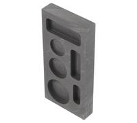 PAMINGONO Graphite 6-Slot Mold for Casting Brass and Gold Bars Emergency Heat or Cold Use Suitable for Metal Melting and Experiments Black
