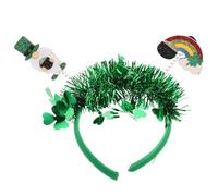 PAMINGONO Green St Patrick's Day Headband Shamrock Boppers Decorative Festival Headdress for Party St Patricks Day Accessories for Women and Girls