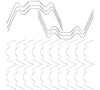 PAMINGONO Greenhouse W Clips Removable Metal Glazing Clips 25 Pcs Stainless Steel that Won't Scratch Or Damage Panels, for Greenhouse Glazing Support and Fixing for Glass Panels