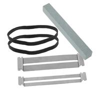 PAMINGONO Guitar Fingerboard Guard with Sanding Block and Rubber Bands Stone and Metal Luthier Tool for Precise Fretboard Repair Leveling Polishing and Enhanced Playability for Bass Guitar