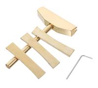 PAMINGONO Guitar Fret Installation Tool Set 4 Pieces Alloy Fret Press Caul Inserts with Gold Wrench Clamp for Guitar, Bass, Ukulele Repair and Luthier Maintenance